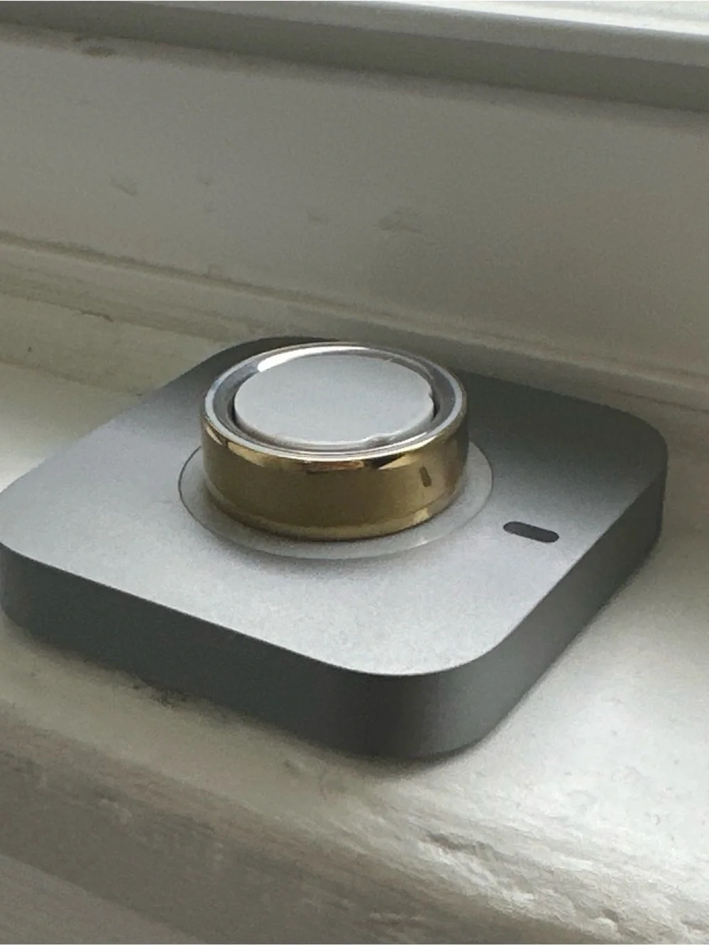 Oura Charger Dock with Gold Accent and Silver Base